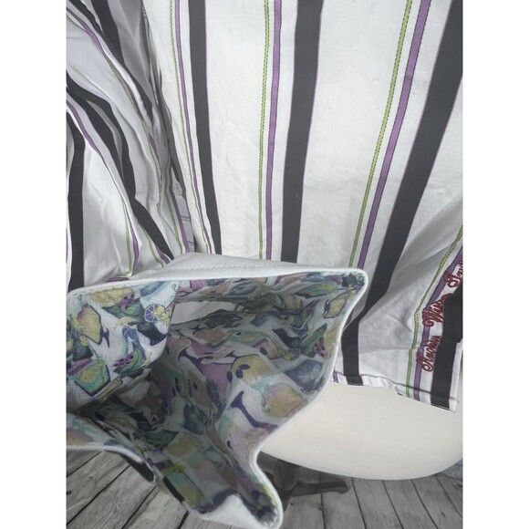 Robert Graham Men’s SZ Medium Long Sleeve Button Front Shirt Multicolor Striped - Picture 14 of 14